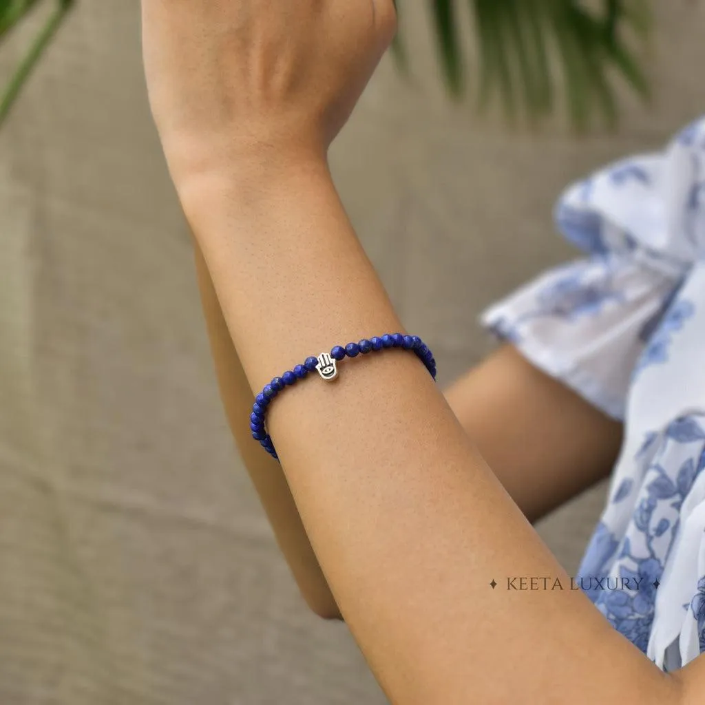 Hamsa Harmony - Lapis Lazuli Bracelets