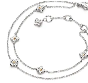 Honey Flower Double Chain Bracelet