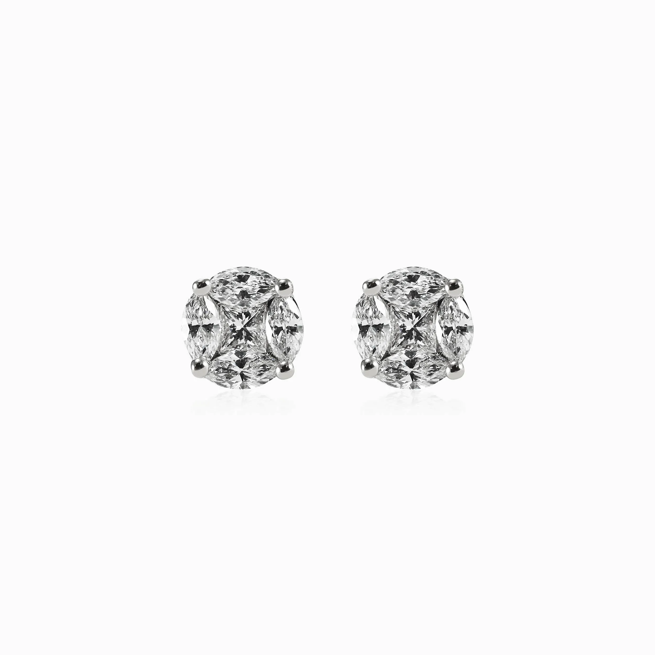 Illusion Large Diamond Studs