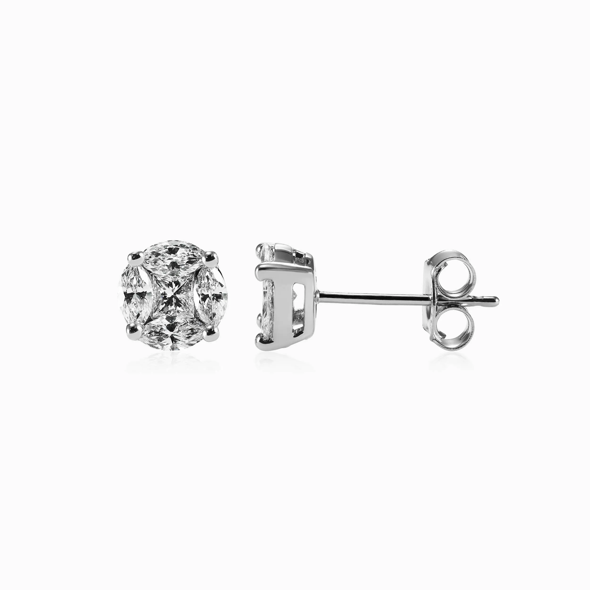 Illusion Large Diamond Studs