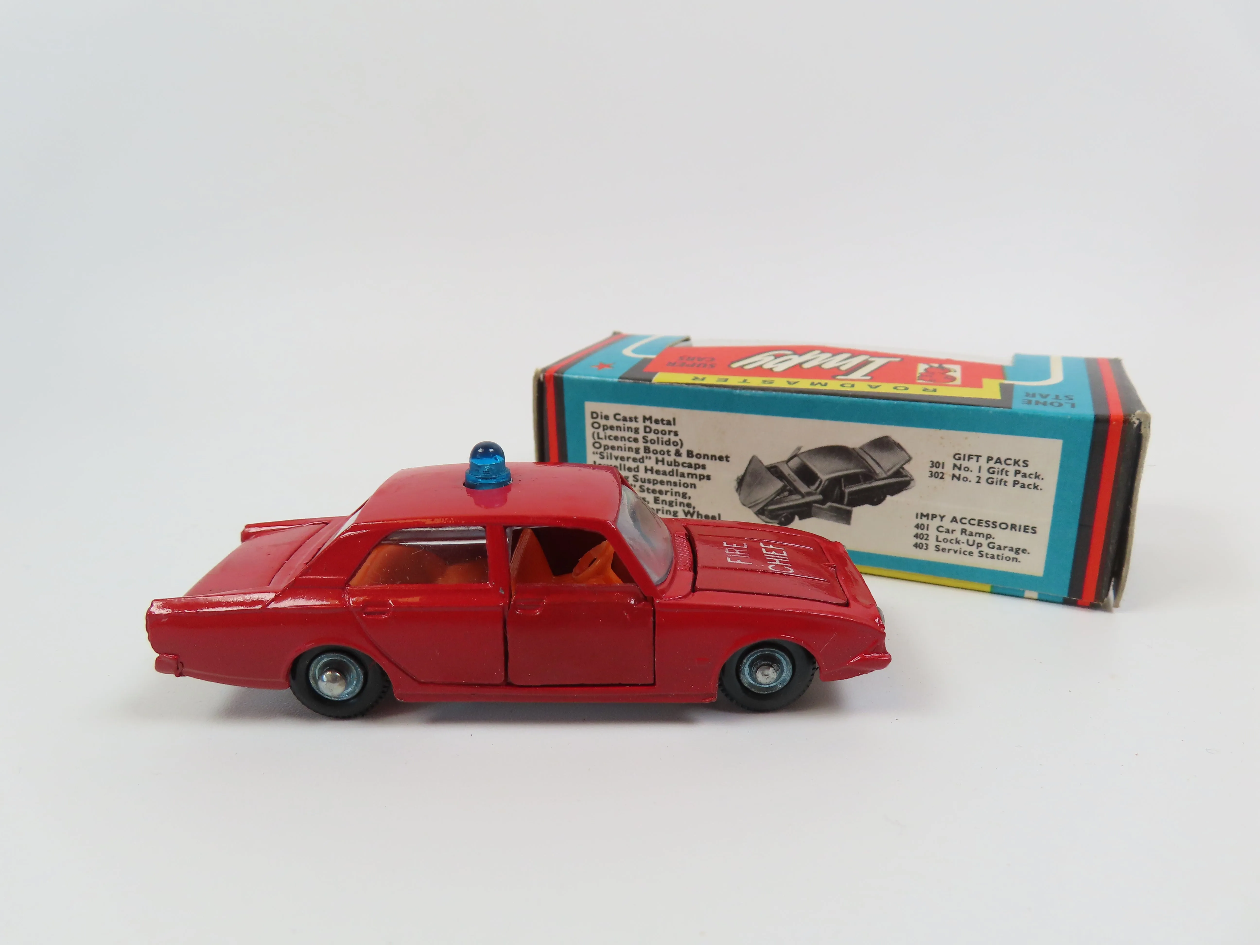 Impy Lone Star No.32 Fire Chief Car, 99% Mint/Boxed!