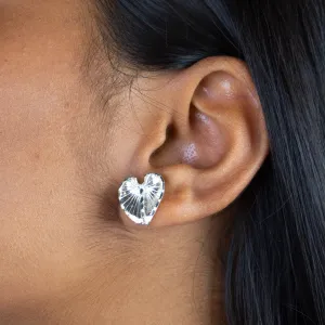 Large Anthurium Stopper Stud Earring