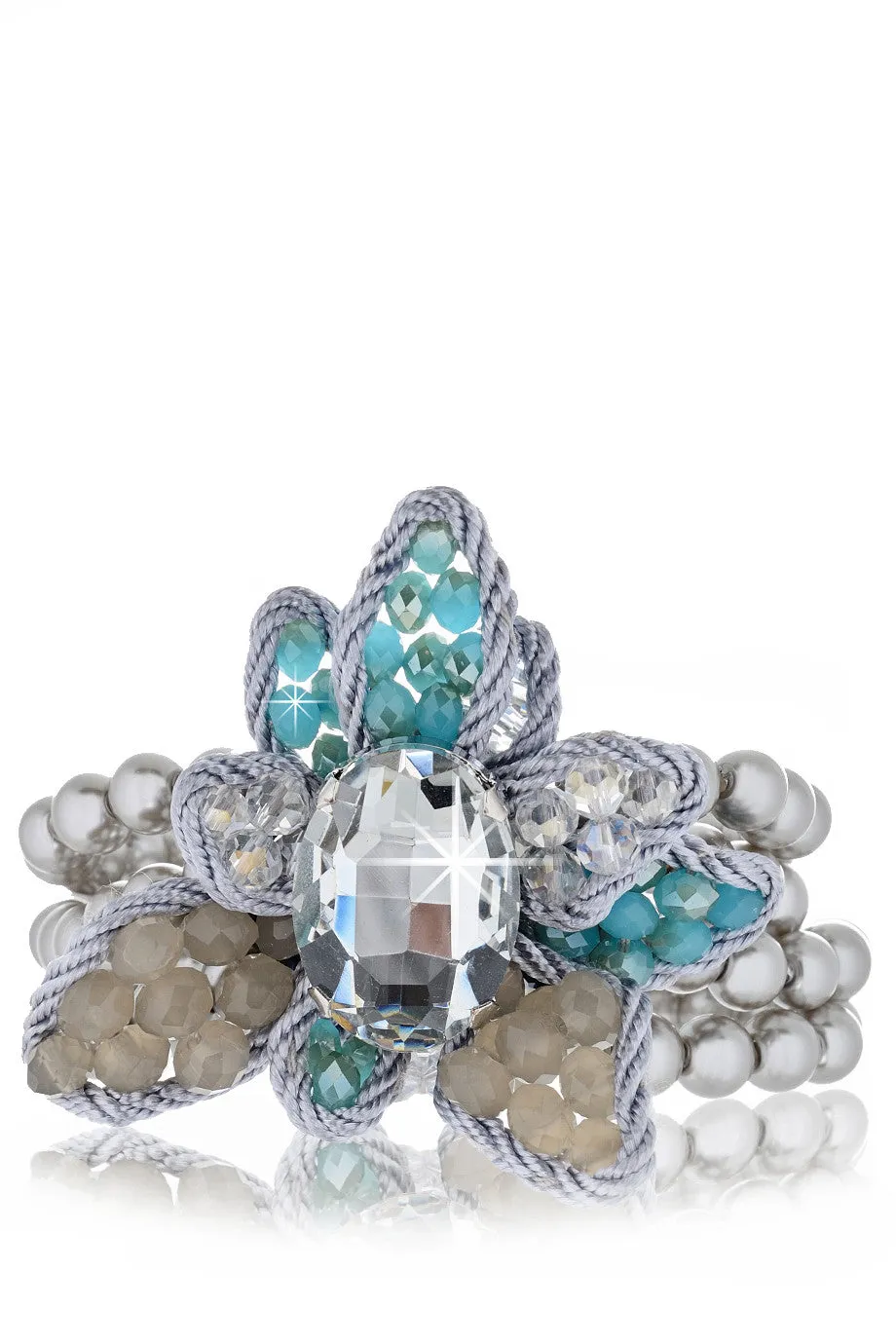 MARCIA SPRING Silver Pearl Bracelet