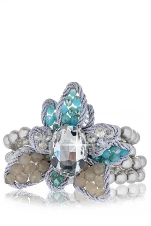 MARCIA SPRING Silver Pearl Bracelet