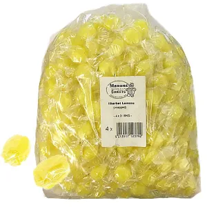 Maxons Wrapped Sherbet Lemons - 3.18kg