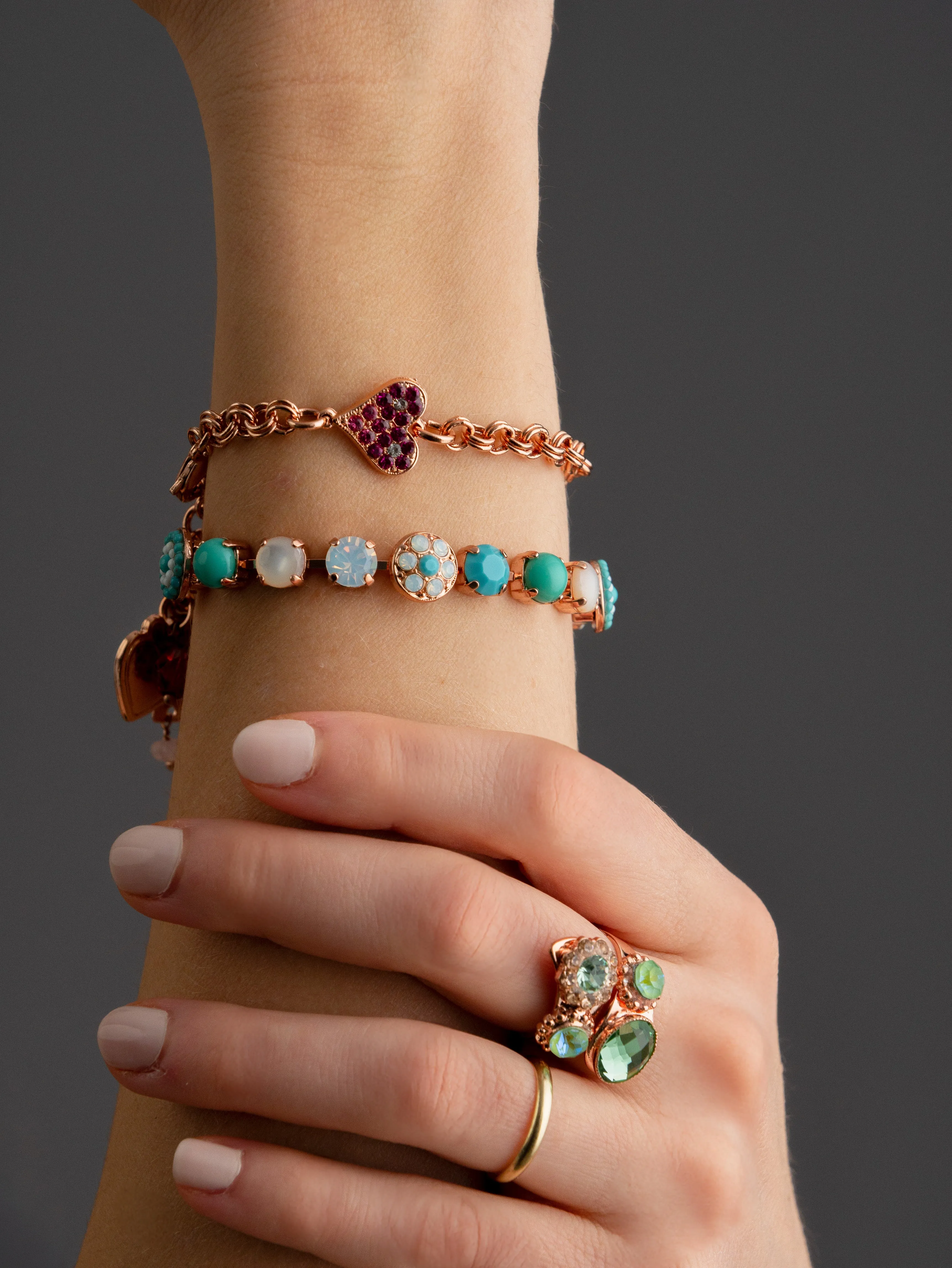 Medium Oval Elemental Bracelet in "Aegean Coast" *Custom*
