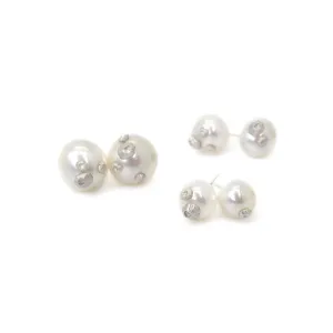 Medium Pearl Studs with Barnacles