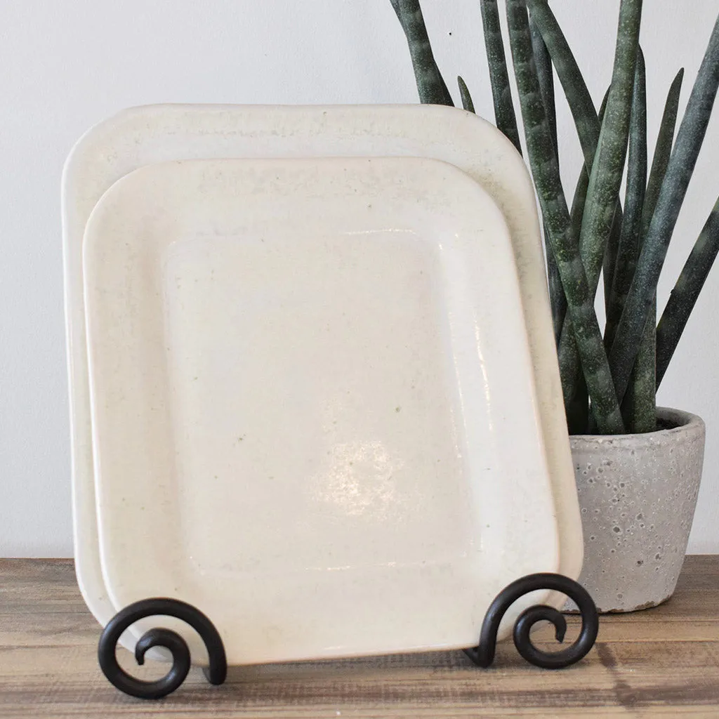 Medium Rectangle Plate Moonstone