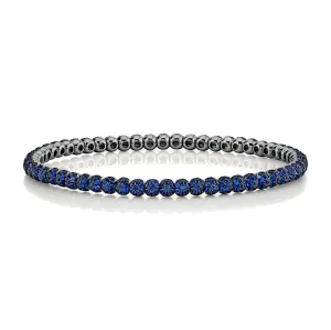 MEN'S BLUE SAPPHIRE PAVE BALL BRACELET