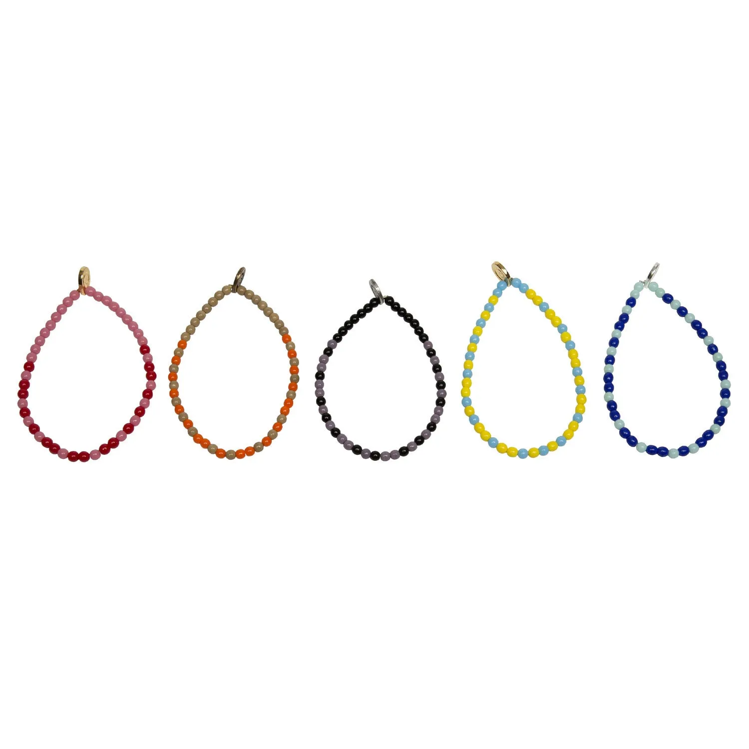 Men's Happiness Morse Code Blessing Glass Bead Bracelet