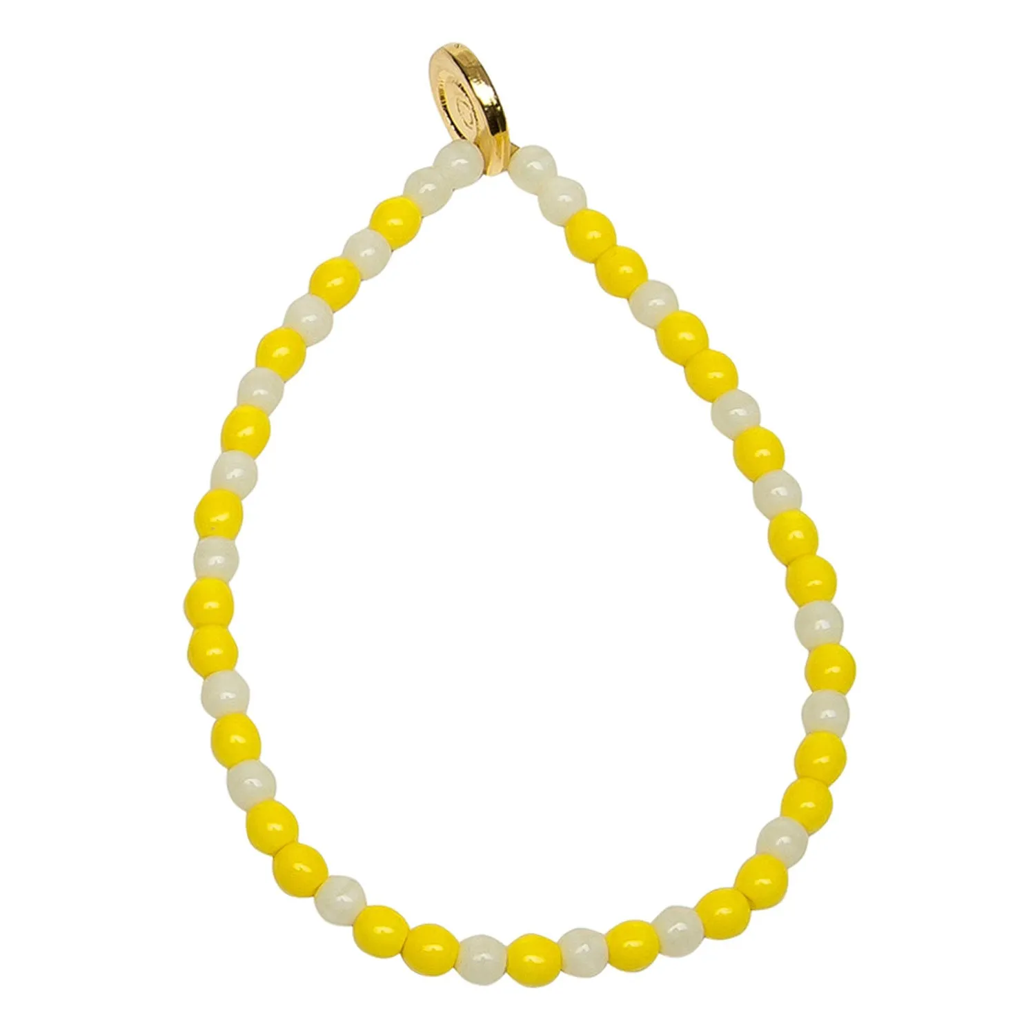 Men's Happiness Morse Code Blessing Glass Bead Bracelet