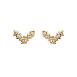 Mini V Pave Studs