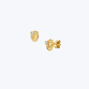 Moonscape Diamonds Nugget Stud Earrings