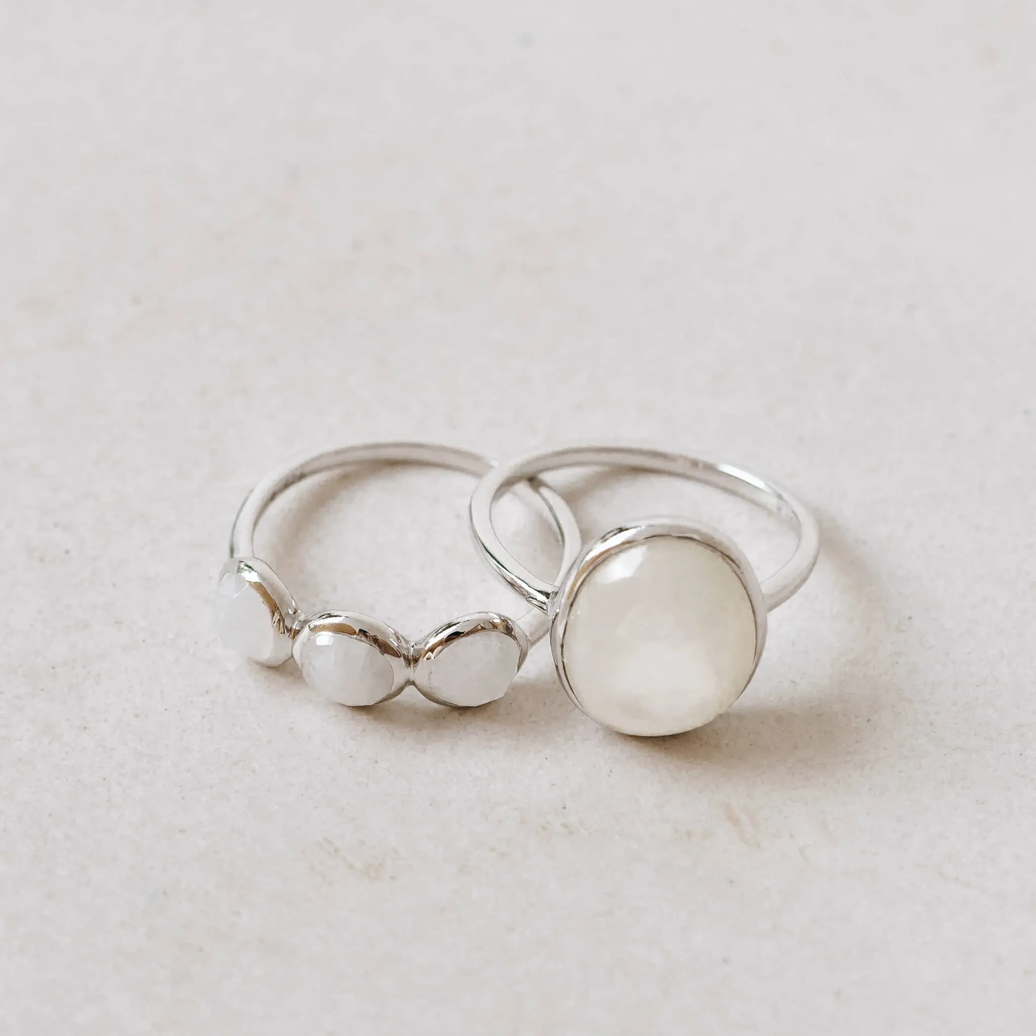 Moonstone Ring Silver - Elisa