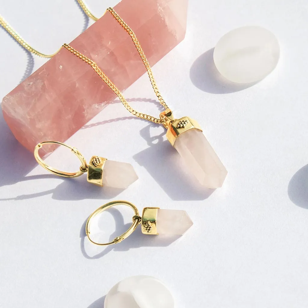 Open Heart Hoop Earrings - Gold