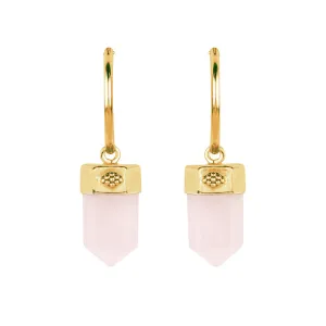 Open Heart Hoop Earrings - Gold