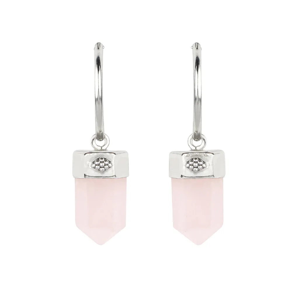 Open Heart Hoop Earrings