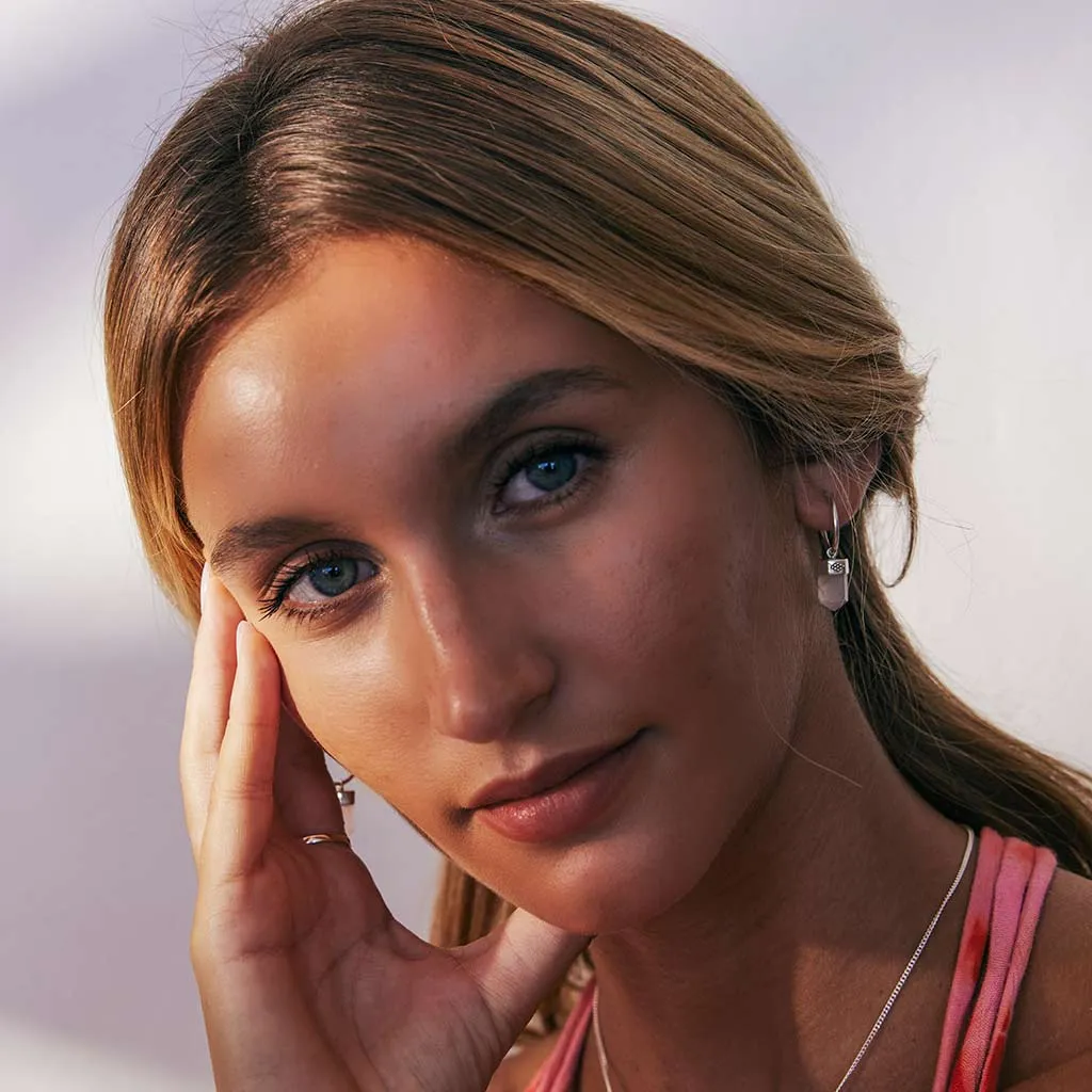 Open Heart Hoop Earrings