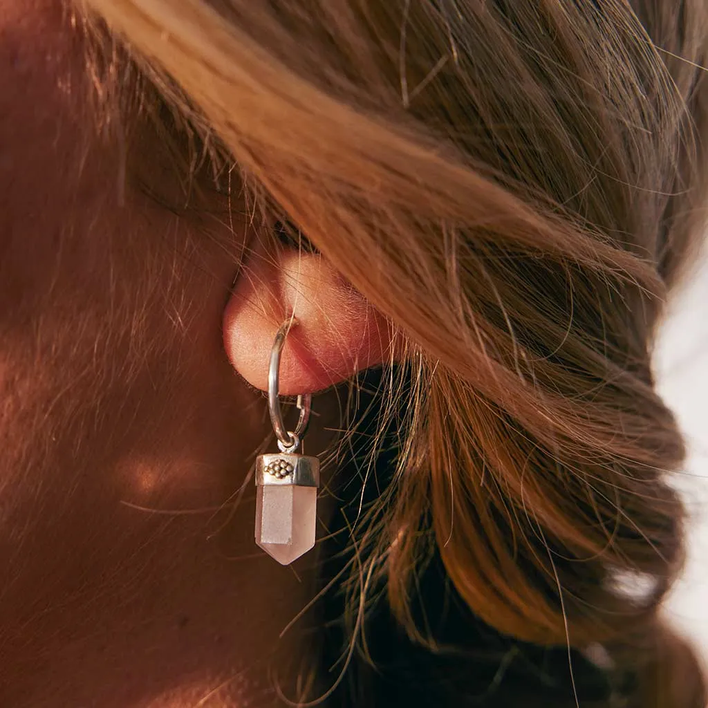 Open Heart Hoop Earrings