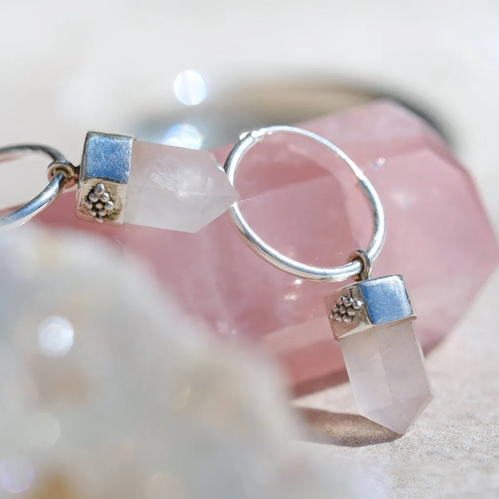 Open Heart Hoop Earrings