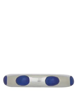 Orbital Ring in Sterling Silver - Lapis
