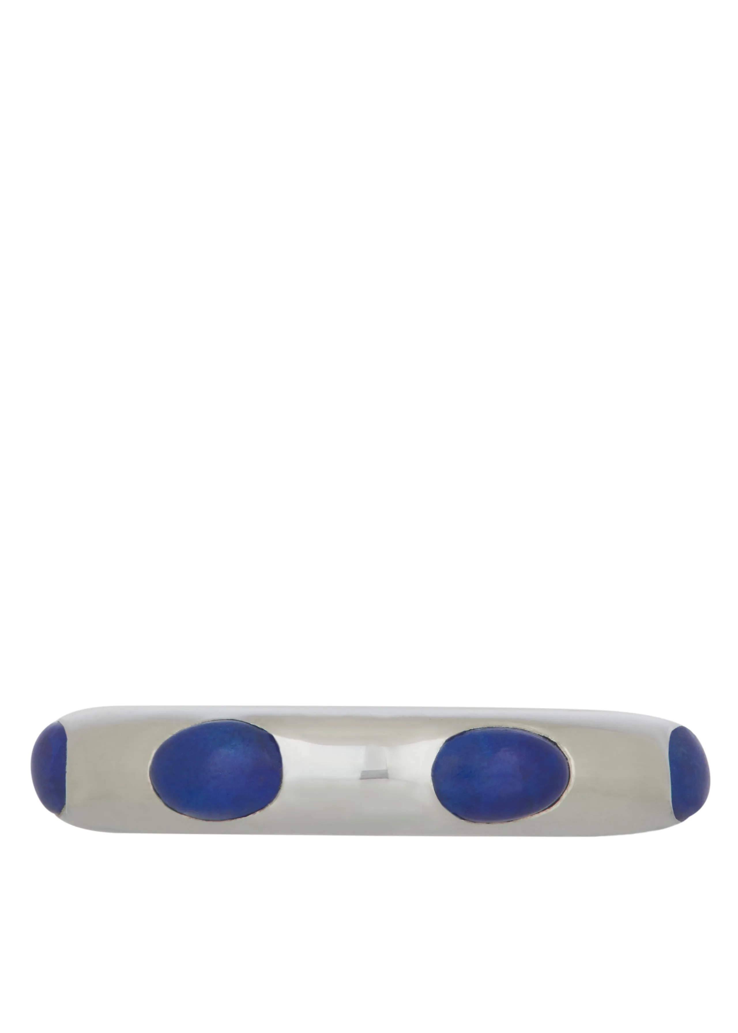 Orbital Ring in Sterling Silver - Lapis