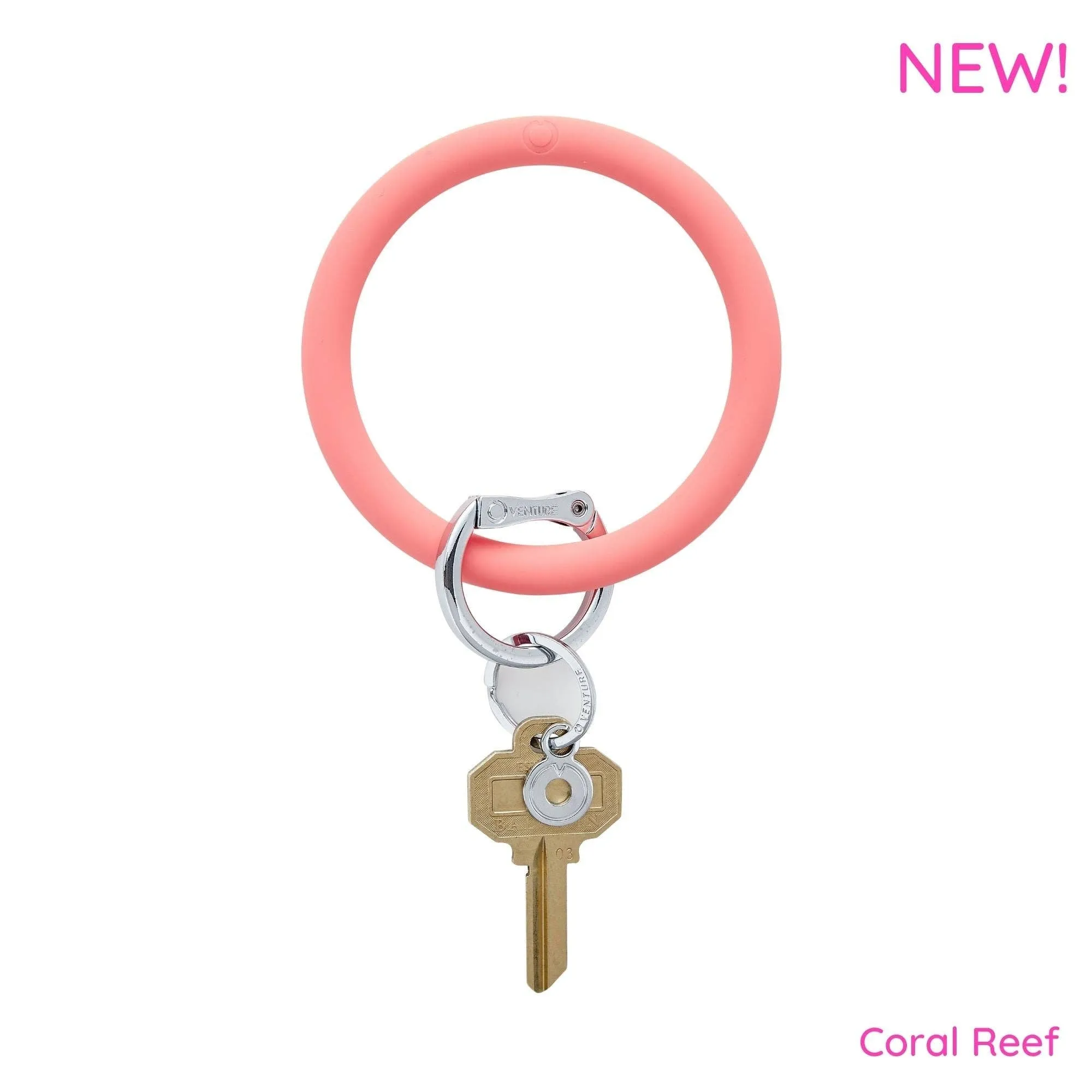 OVENTURE Big O Silicone Key Ring Coral