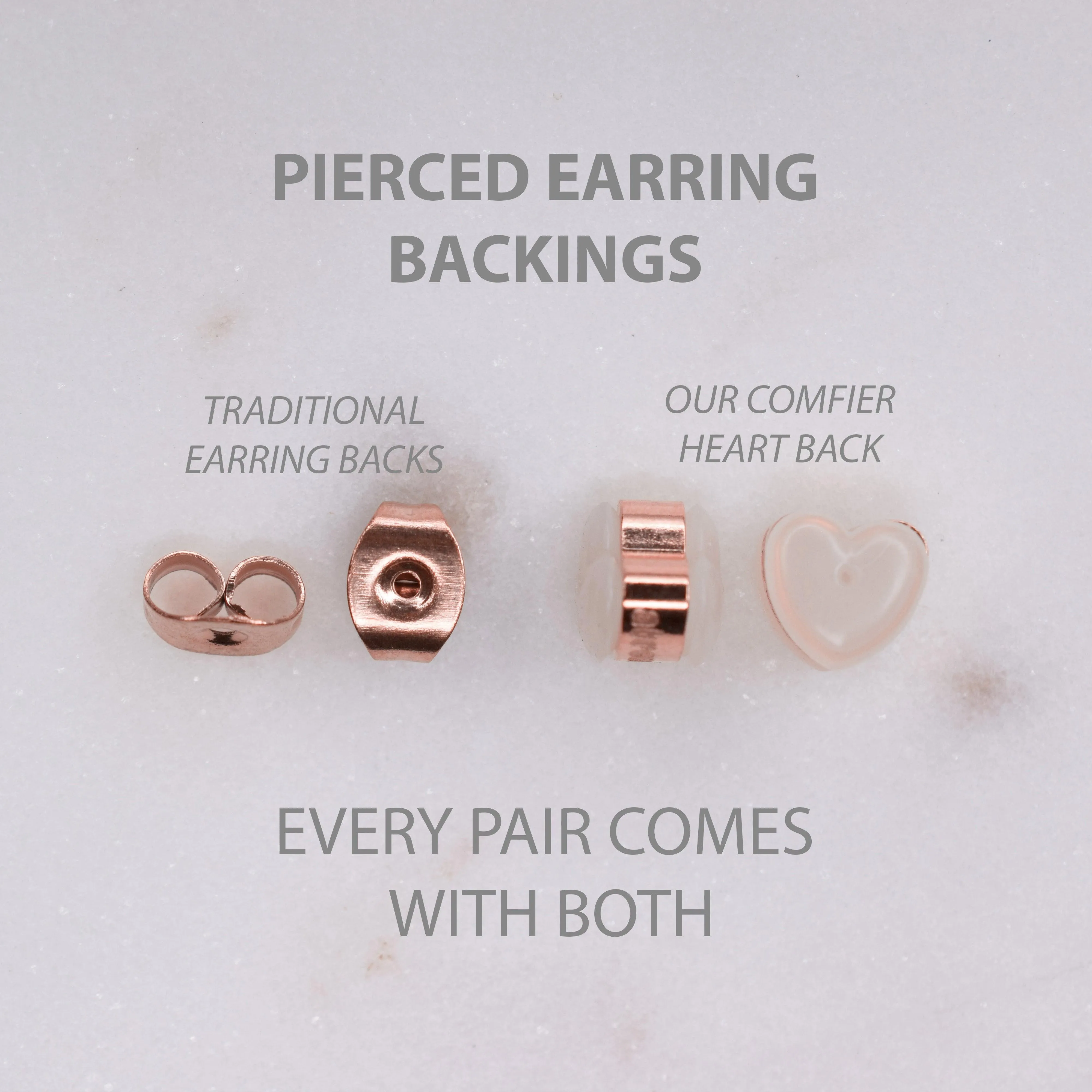 PEARL DANGLE HUGGIE HOOP EARRINGS IN ROSE GOLD