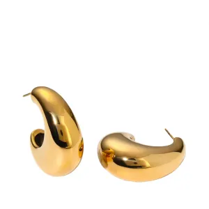 Pre Order:  C-Shaped Stainless Steel Earrings