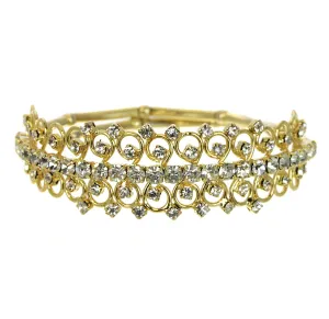 Rhinestone Bracelet Gold