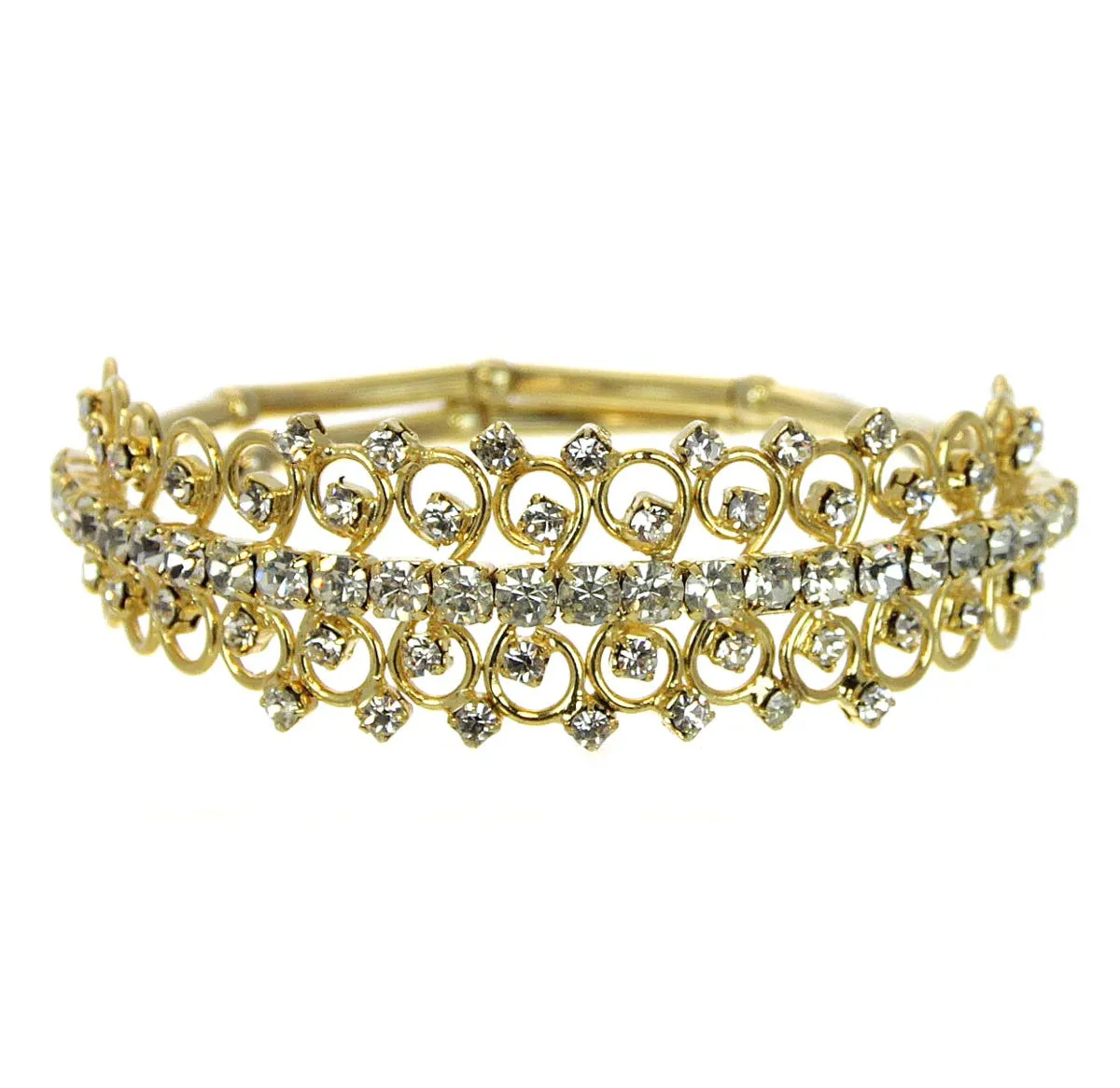 Rhinestone Bracelet Gold