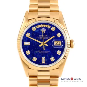 Rolex Day-Date 36mm | 18238-LPS-DIA-AM-FLT-PRS