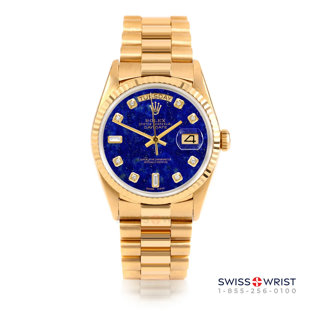 Rolex Day-Date 36mm | 18238-LPS-DIA-AM-FLT-PRS