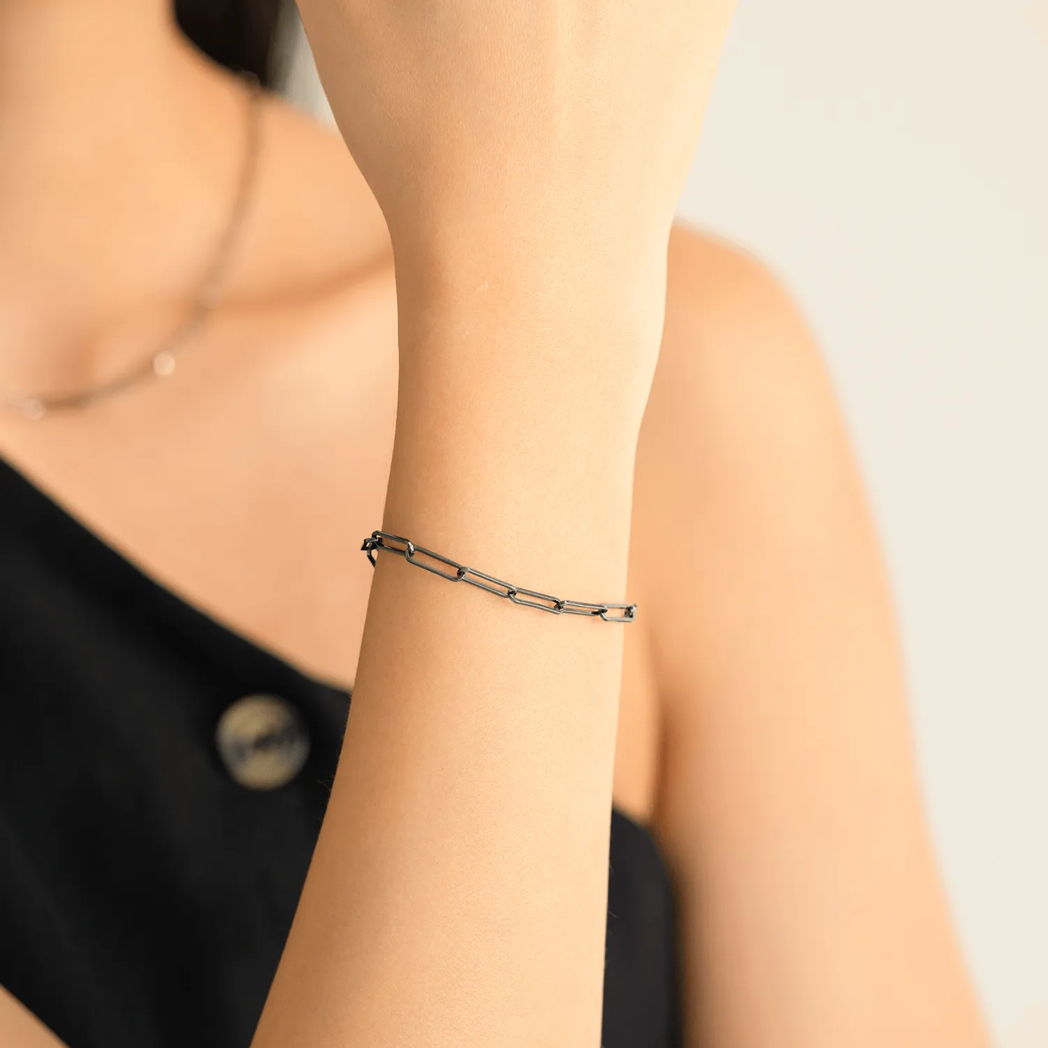 Ruthenium Link Bracelet