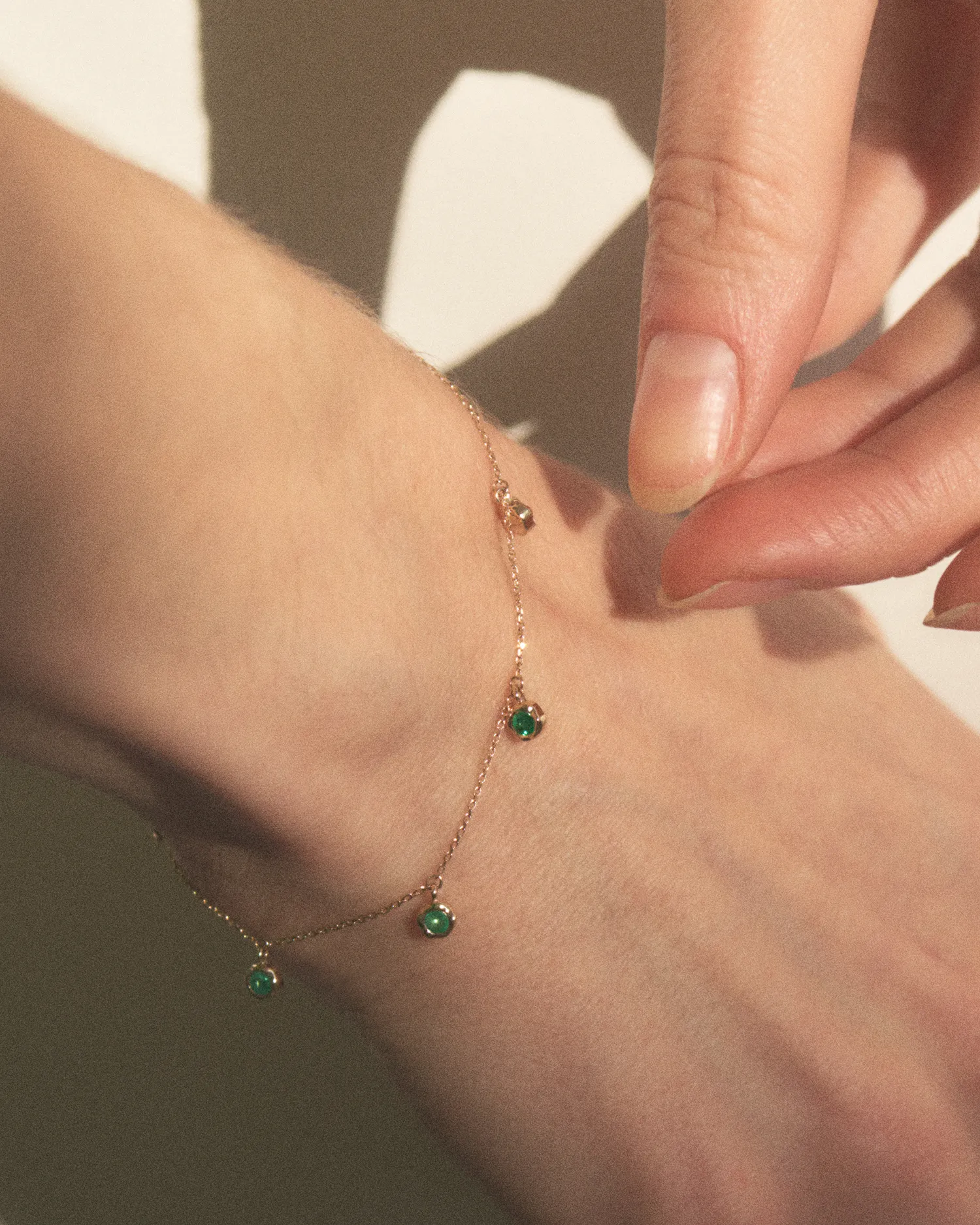 Sapphire Station Droplet Bracelet