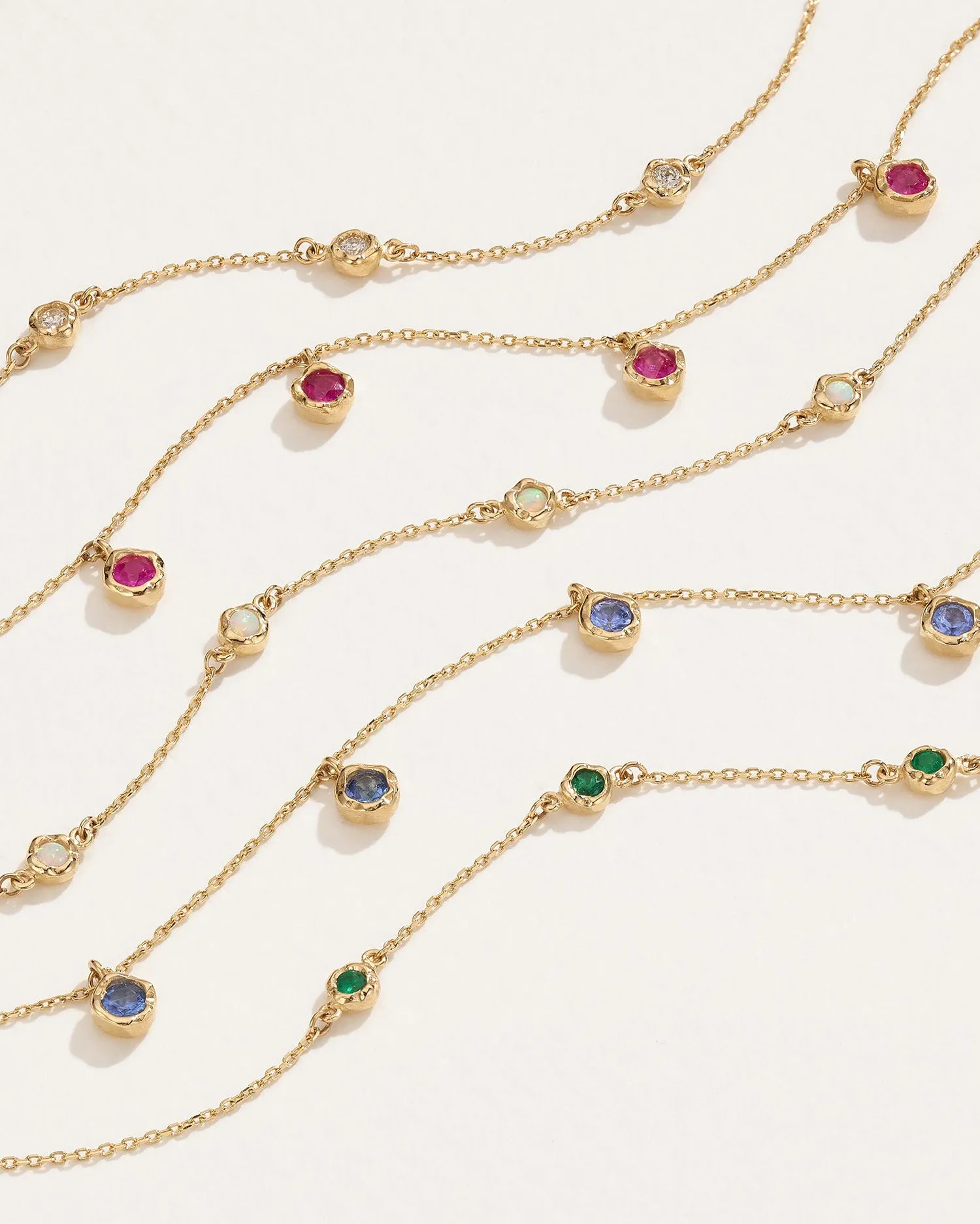 Sapphire Station Droplet Bracelet