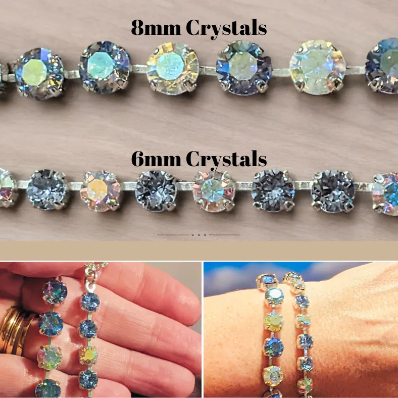 Sea Turtle Faceted Crystal Bracelet