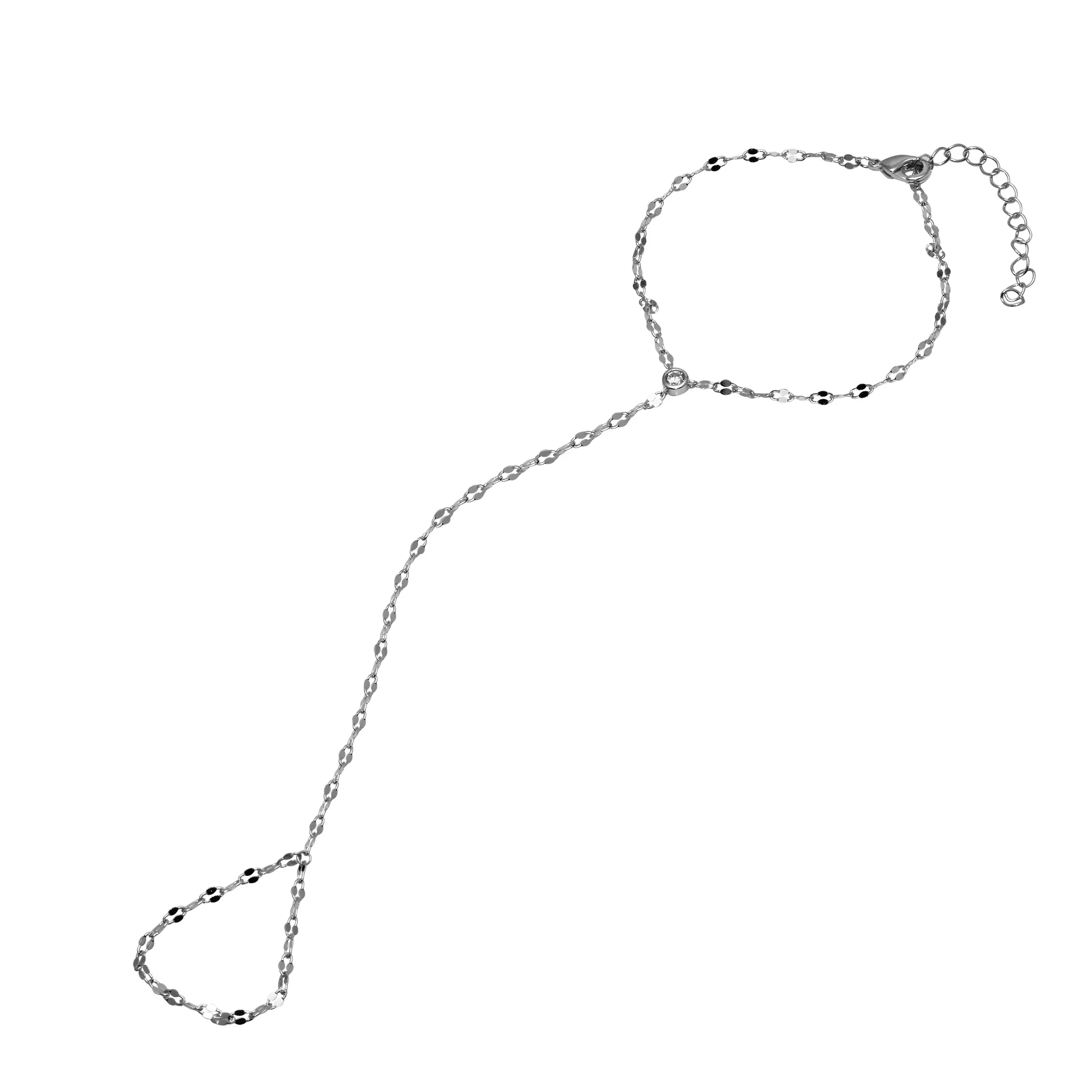 Shimmery Bezel Hand Chain
