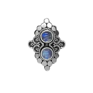 Silver Andromeda Moonstone Ring