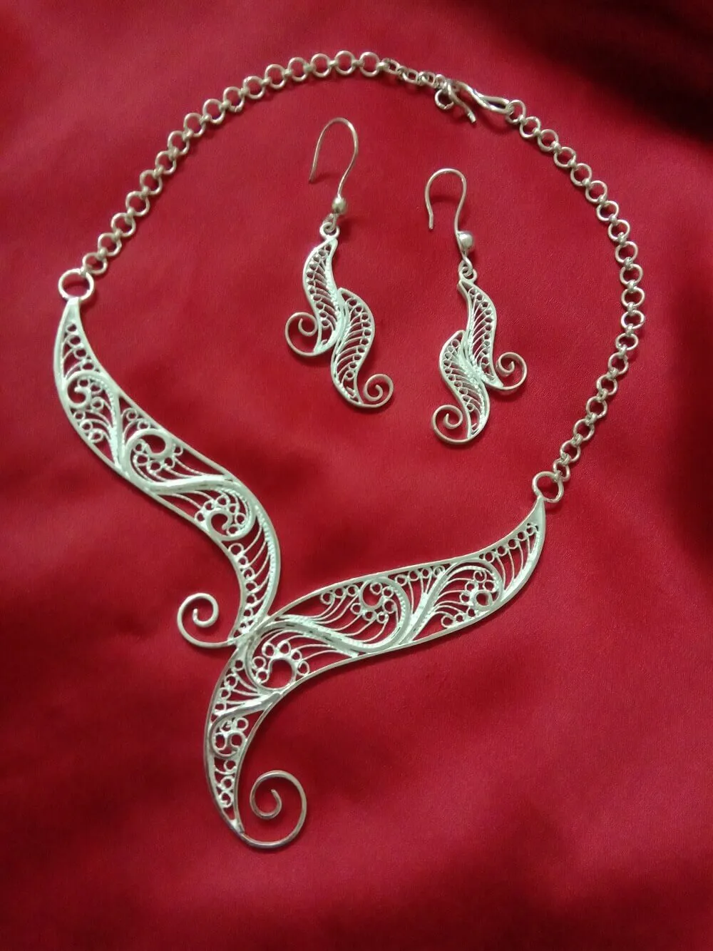 Silver Choker Set
