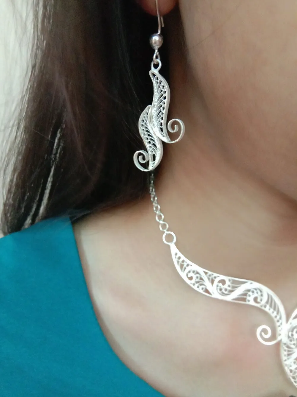 Silver Choker Set