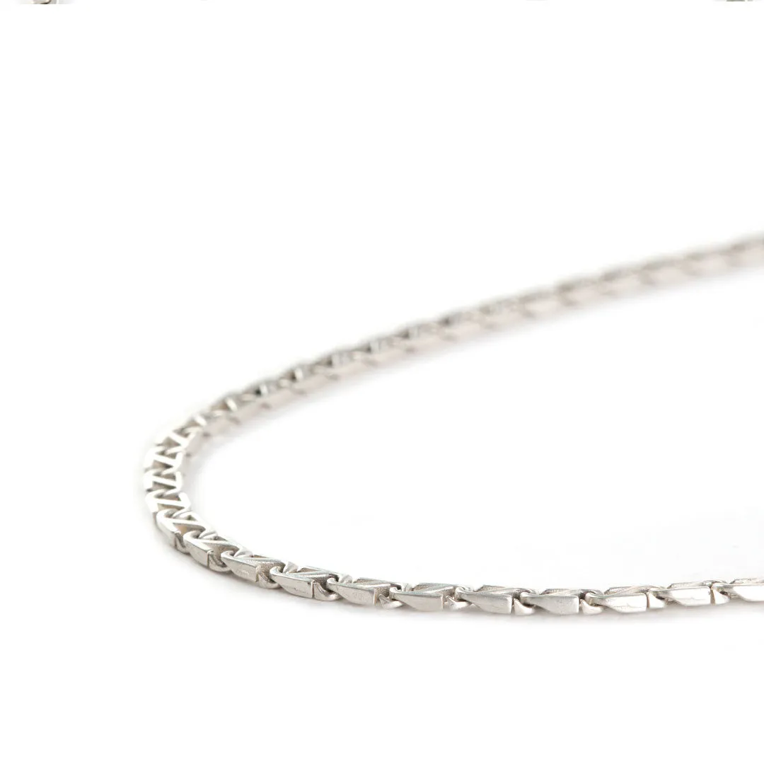 Silver Trademark Chain Link Necklace