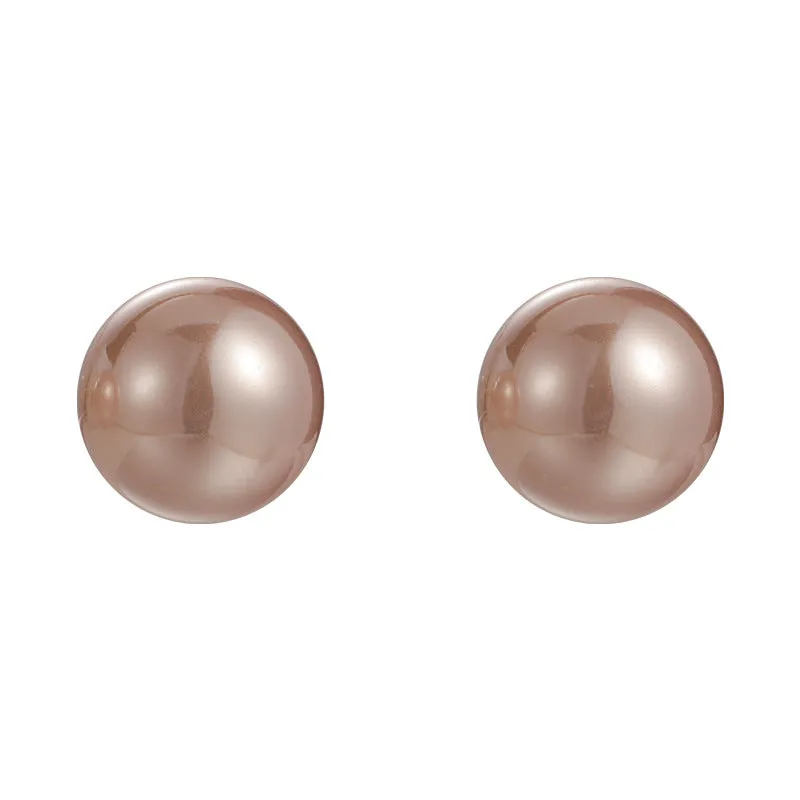 Simple And Light Luxury Fashion Champagne Pearl Earrings