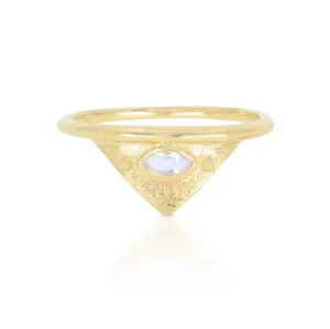 Solaris Moonstone Gold Ring
