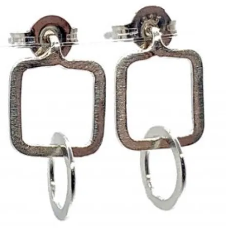 Square with circle studs