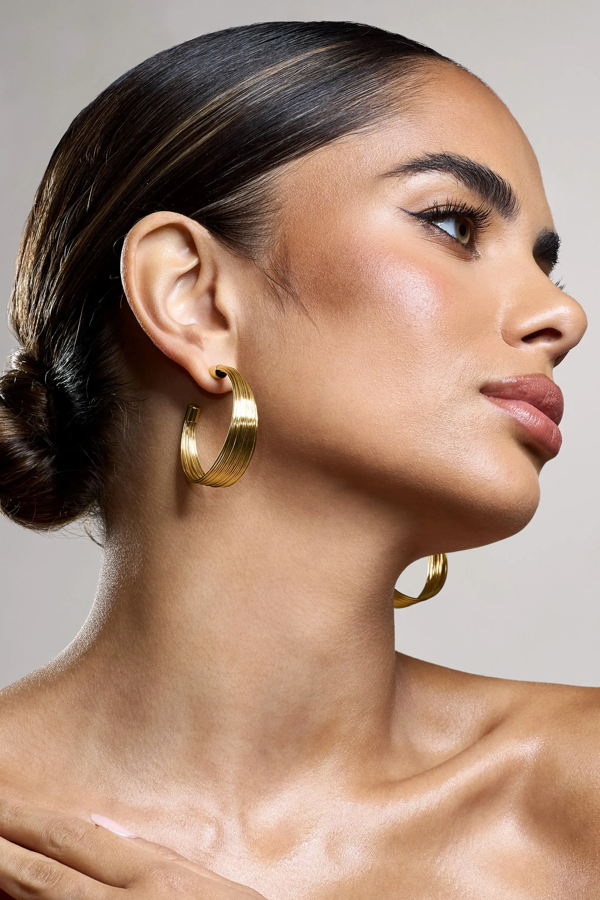 Stori | Gold Layered Hoop Earrings