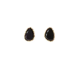 Stud Earrings - Black Onyx