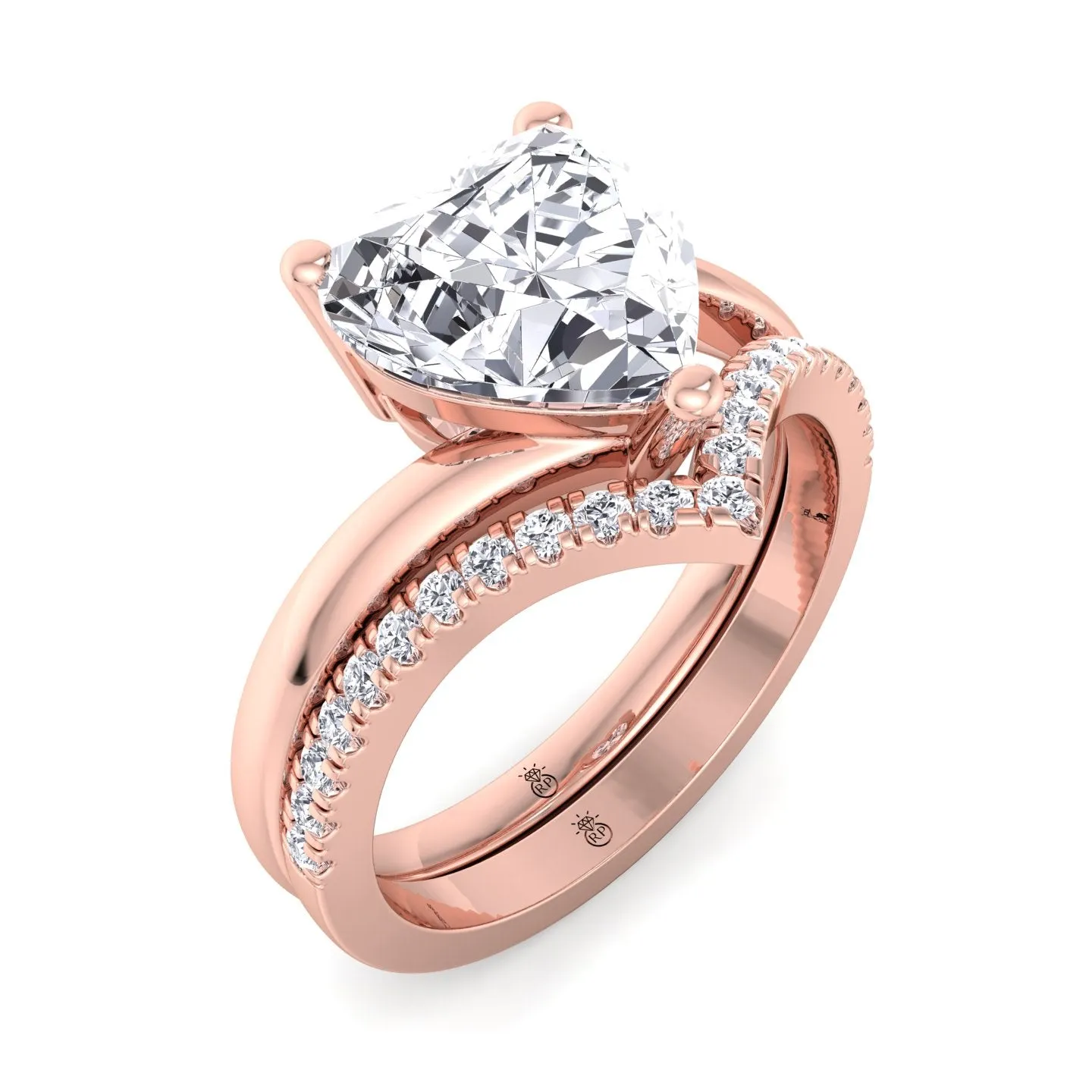 Tampa - Pave Wedding Band with Curve (0.29 CT)