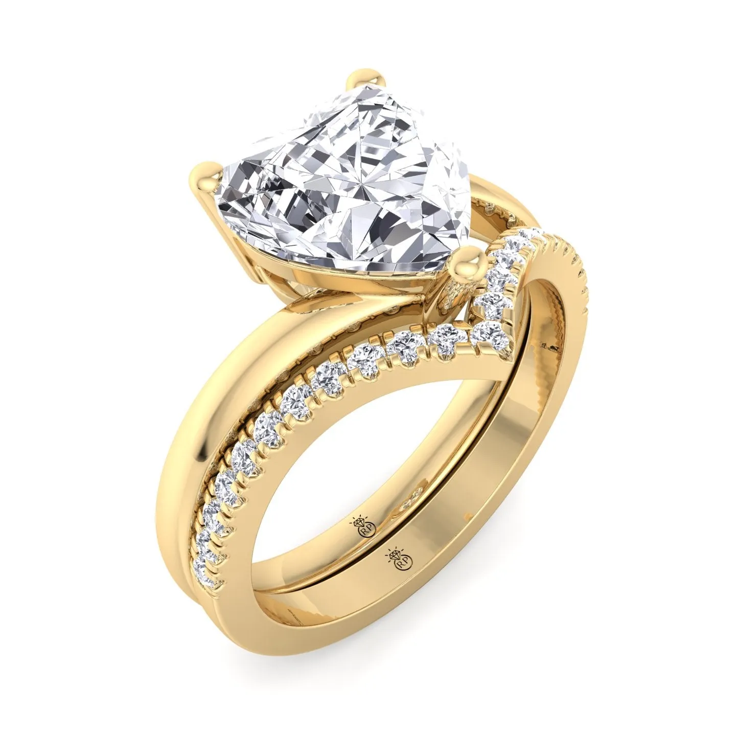 Tampa - Pave Wedding Band with Curve (0.29 CT)