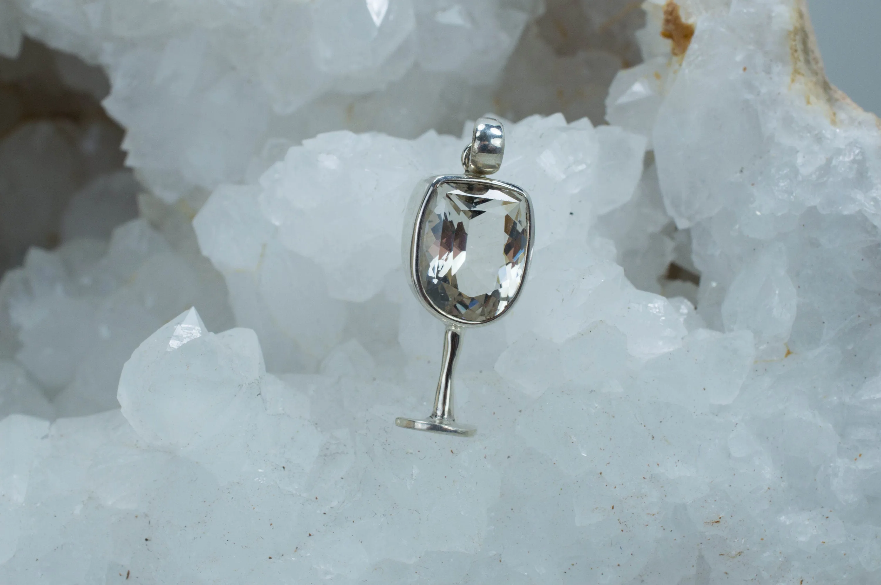 Tanzanian Quartz Sterling Silver Pendant; Genuine Untreated Mondo Quartz; Quartz Pendant; Wine Jewelry